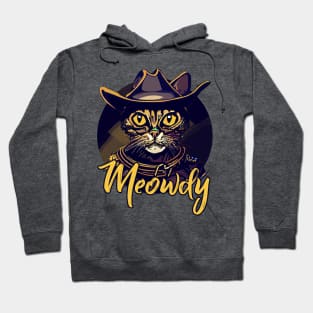 Cool Meowdy Cowboy Cat Hoodie